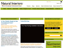Tablet Screenshot of naturalinteriors.com